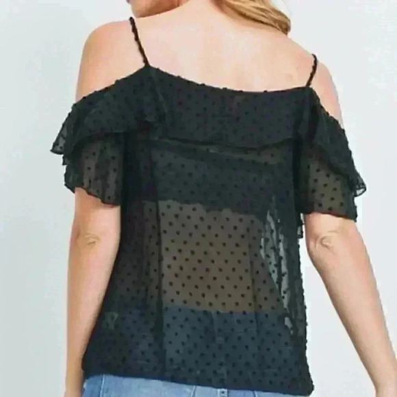 Black Blouse / Top - Picture 3 of 5